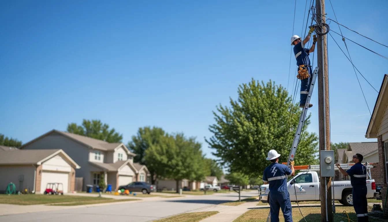 Residential electrician providing installation services in Minot, ME